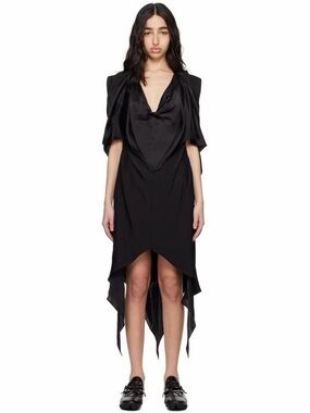 NWT Kiko Kostadinov Black Fornax Dress